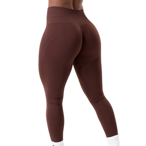 Leggings Deportivos de Cintura Alta sin Costuras para Mujer, Corte Curvo, para Gimnasio, Entrenamiento, Yoga, Compresión, Pantalones Deportivos - Product Image 3