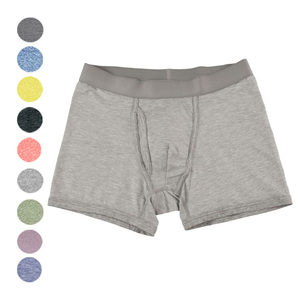 Calzoncillos bóxer de punto elástico suave para hombre, personalizados con estampado de logotipo transpirable - Product Image 1