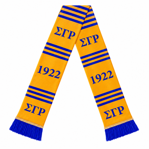 Écharpe de graduation en acrylique tricotée pour femme, personnalisée, en gros, pour la sororité Sigma Gamma Rho 1922, étole, sash, accessoires grecs - Product Image 5
