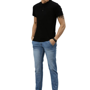 Jean en denim pour homme, modèle 2025-26, le plus vendu, fabriqué en usine, nouveau style, streetwear décontracté, brodé, respirant, à prix abordable - Product Image 2
