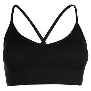 Soutien-gorge de sport sans couture à maintien élevé pour femme, noir, long, respirant, idéal pour la gym, le yoga, la course et l'entraînement – Vente en gros - Product Image 2
