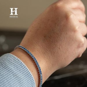 Luxury Blue <b>Gemstone</b> Tennis <b>Bracelet</b> Round Cut Stones 14K/18K Gold Fine Jewelry Manufacturer - Product Image 5