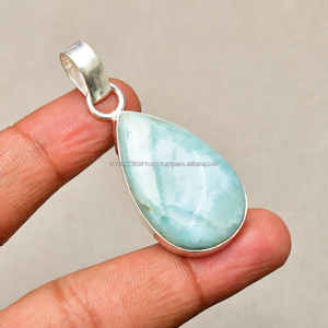 Colgante hecho a mano de Plata de Ley 925, collar curativo bohemio, regalo de piedras preciosas ovaladas llamativas para ella, colgantes finos - Product Image 4