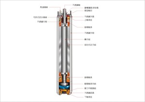Pompe submersible électrique haute pression triphasée 4 pouces 5,5 CV 4 kW pour puits profond, avec impeller en acier inoxydable et en plastique, multistade, OEM - Product Image 5