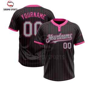 <b>Top</b> Quality Youth Men's Strip Custom Baseball Jersey Sublimated Embroidery Stitched Baseball Jersey Customize Blank - Product Image 1