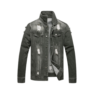 Chaqueta Vaquera para Hombre al por Mayor, de Algodón Pesado, Producción OEM de Marca Privada para Tiendas de Ropa Vintage - Product Image 3