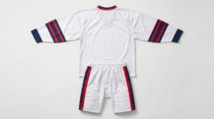 Conjunto de Jersey de Hockey sobre Hielo ROCOST, Blanco, Rojo y Azul Marino, Rayado, Manga Larga, Uniforme Transpirable para Adultos Unisex, Todas las Temporadas - Product Image 4