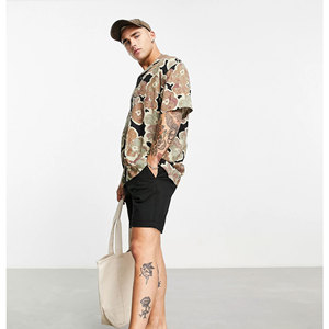 Shorts de algodón personalizados para hombre con estampado personalizado OEM, shorts de surf de secado rápido con estampado para hombre - Product Image 2