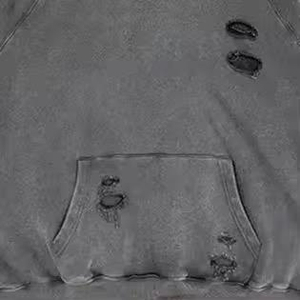 Sweat à capuche décontracté pour femme, coupe ample, effet usé, en molleton de coton doux, délavage délavé, ourlet côtelé, poche kangourou, style streetwear décontracté - Product Image 2