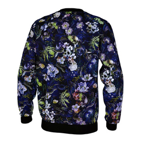 High Quality Custom Men's <b>Velour</b> <b>Sweatshirt</b> Cotton Crewneck Jogger with Digital Printing Solid Plain Dyed Plush Winter Zipper-Up - Product Image 2