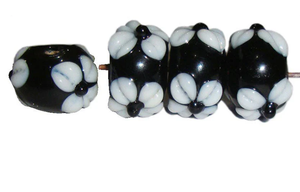 Wholesale Handmade Lampwork Glass Loose <b>Beads</b> | 14x18mm 3D Flower <b>Beads</b> | Bulk <b>Art</b> Glass Jewelry Making Box - Product Image 6