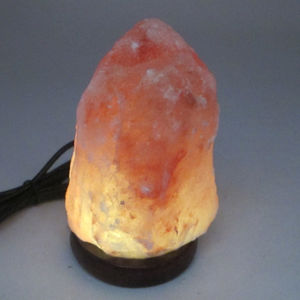Lampe de sel rose de l'Himalaya OEM 100% naturelle, sculptée en cristal de roche, style Feng Shui du Pakistan, avec variateur d'intensité, artisanat naturel - Product Image 2