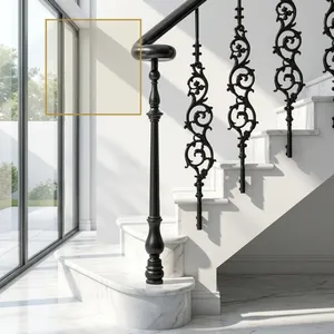 Premium Iron Hand <b>Railing</b> with Decorative Metal Design for Staircases Balconies Gardens Residential Properties and Modern Commer - Product Image 3