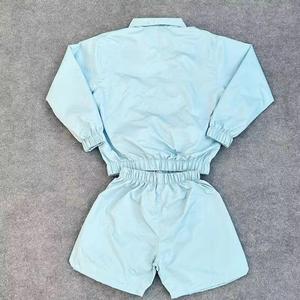 เสื้อแจ็คเก็ตผ้าซาตินปักลาย แห้งเร็ว ทรงบาง มีฮู้ด สไตล์สตรีทแวร์ สีพื้น สำหรับฤดูใบไม้ร่วง - Product Image 5