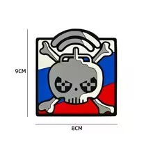 Personalized Logo Patch PVC Solid Rubber <b>Iron</b> <b>On</b> Patches back <b>velcro</b> hooks and loops custom shape - Product Image 4