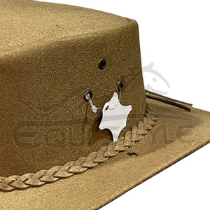 Chapeaux de cowgirl western en cuir véritable résistant à l'eau avec bande tressée, style country, pour voyages en extérieur, pour femmes - Product Image 2