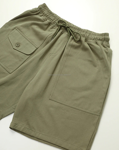 Shorts de bain mi-taille pour hommes, respirants, coupe-vent, séchage rapide, couleur unie personnalisable, fermeture à cordon, 100 % polyester - Product Image 2