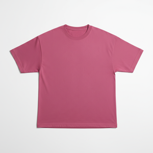 โรงงานผลิตเสื้อยืดผ้าฝ้ายสีชมพูแบบกำหนดเอง รับผลิตเสื้อยืด OEM ODM แบรนด์ส่วนตัว ผลิตจำนวนมาก 180 GSM - Product Image 4