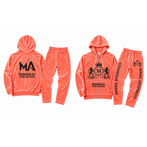 Ensemble de survêtement à capuche violet Mudassar Ali Apparel Enterprises, 100% polyester, 350 g/m², fermeture éclair intégrale, poche avant - Product Image 4