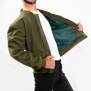 Modern Casual Bomber Winter <b>Jacket</b> For <b>Men</b> Lightweight Comfortable Daily Wear With Soft Lining And Smooth Zipper Design - Product Image 3
