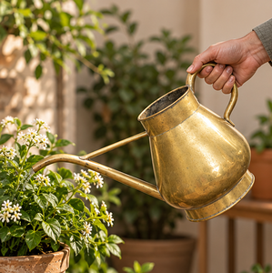 AK Brass Export Alta calidad Premium Brass Lota Design Regadera para uso en el jardín Suministros de riego - Product Image 3