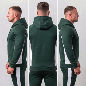 Sweat-shirt à capuche pour homme, couleur unie, décontracté, manches longues, avec poche kangourou - Product Image 5