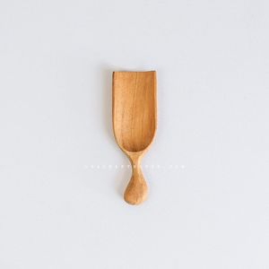 Cuillère en bois naturel classique et écologique avec manches longs et courts pour café, sel, sucre, thé - Product Image 3