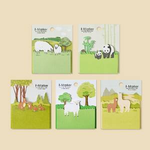 Paquet de 6 blocs-notes personnalisés en alpaga I-Marker Notes autocollantes exquises 74x110mm pour le bureau Papier durable - Product Image 6