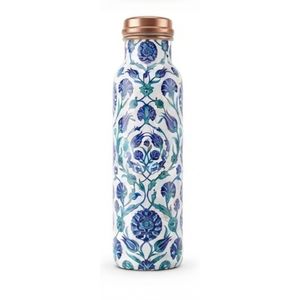 Custom Printed Designer Pure <b>Copper</b> Water <b>Bottle</b> with Cap - Eco-Friendly Reusable <b>Copper</b> <b>Drinking</b> <b>Bottles</b> for Yoga, Office - Product Image 4