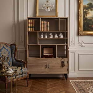 Lily Modern <b>Solid</b> <b>Wood</b> Eco-Friendly <b>Bookcase</b> with Natural Finish for Home Hotel & Farmhouse Interior Projects - Product Image 4