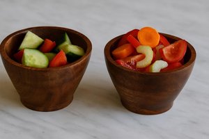 Nouveau style de bols ronds en bois, assiettes de service en gros pour la maison, la cuisine, l'hôtel et l'usage domestique - Product Image 2