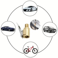 MAISOON Brass Locking Tire Inflator Chuck Heavy Duty Copper Air Nozzle Clip-On Quick Connect Adapter for Car Truck Bike