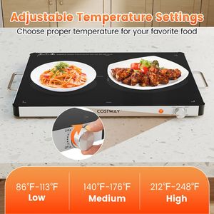 Scaldavivande Elettrico con Controllo della Temperatura Regolabile e Protezione dal Surriscaldamento - Product Image 6