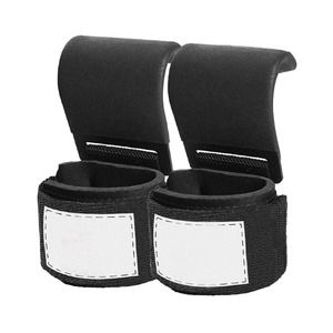 ตะขอเกี่ยวสำหรับยกน้ำหนักแบบกำหนดเองได้ พร้อมสายรัดข้อมือนีโอพรีนหนา สำหรับออกกำลังกายในยิม - Product Image 6