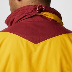 Top Quality <b>Mens</b> Yellow Red Panel Windbreaker <b>Jacket</b> Full Zip Hooded <b>Lightweight</b> Outdoor <b>Rain</b> Protection Casual Street <b>Jacket</b> - Product Image 3