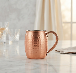 Mug en cuivre Moscow Mule, tasse à boire avec poignée en métal, design optimal, mug à bière plaqué cuivre, best-seller - Product Image 1