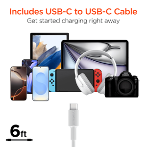 Caricatore da Muro Rapido GaN SpeedBoost 45W USB-C PD a Tre Porte con PPS e Cavo USB-C da 1,8m - Product Image 5