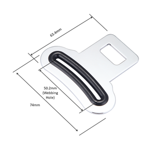 Hebilla de Cinturón de Seguridad S50C de Acero al Carbono con Revestimiento Resistente a la Corrosión para Cinturón de Seguridad de Perros en el Automóvil - Product Image 3