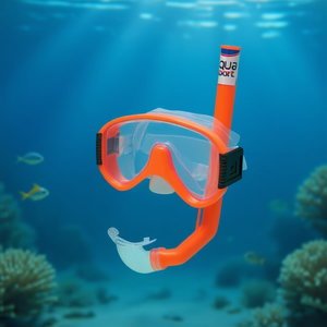 Set Maschera da Snorkeling Aqua Sport con Tubo Regolabile per Adulti Senza Lattice - Product Image 3