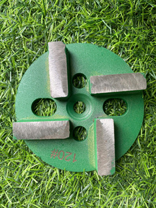 Disque de meulage diamanté robuste HGP 4 barres, 4 pouces, avec plaque en alliage pour le nivellement des sols en béton et le décapage de revêtements, grains 16, 30, 60 - Product Image 2