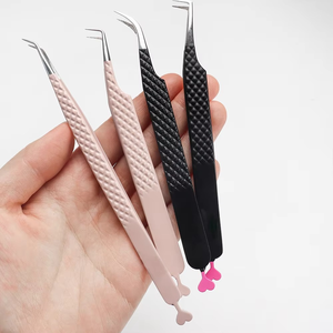 Pinzas para Pestañas con Punta de Fibra, Marca Privada, Logotipo Personalizado, Pinzas de Microfibra para Pestañas, Pinzas de Lujo para Extensiones de Pestañas - Product Image 5