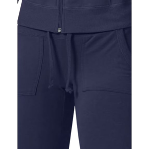 Conjunto Deportivo de Dos Piezas para Mujer, con Capucha, de Algodón, Corte Holgado, Largo, con Logotipo Estampado en la Parte Delantera, para Otoño, Calidad Premium - Product Image 5