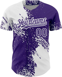 Camiseta de Béisbol de Poliéster con Estampado Personalizado y Logotipo Personalizado, Transpirable, con Botones en la Parte Delantera, Manga Corta, Ropa Deportiva para Hombre Adulto - Product Image 2