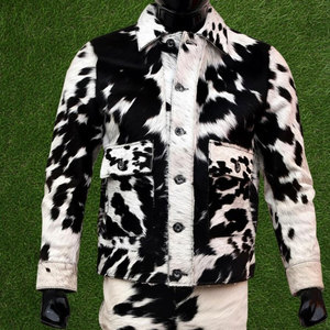Chaquetas de cuero vacuno para hombre teñidas en color liso a precio de mayorista, servicio OEM/ODM para chaquetas de cuero vacuno para hombre - Product Image 1