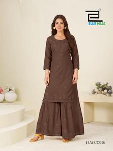 Lucknowi Kurti Beautiful <b>Chikankari</b> Embroidered Ethnic Wear For Women Casual Office Festival Traditional Fashion - Product Image 2