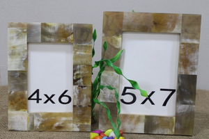 Cadre photo en corne fait à la main Design artisanal décoratif idéal pour la décoration de bureau à domicile et les cadeaux - Product Image 2