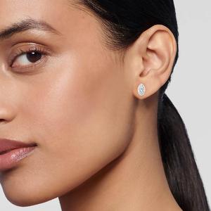 ต่างหูทรงมาร์คีส์โรสโกลด์ 14K เพชรเพาะเลี้ยง 2.00 กะรัต ของขวัญเครื่องประดับเพชรสำหรับผู้หญิง แฟชั่นเจ้าสาว - Product Image 3