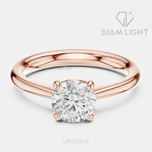 Bague de fiançailles solitaire ronde 1,00 carat, bijoux fins, certifiée IGI, or blanc 14 carats, diamant de laboratoire, bague d'anniversaire - Product Image 3