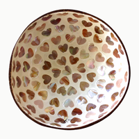 Bol à salade en coquille de noix de coco polie, écologique, biodégradable, personnalisable, fait main, léger, durable, non toxique, ensemble de bols pour aliments