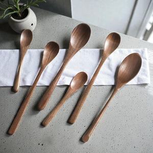 Cuillère de service en bois écologique, ustensiles de cuisine en bois naturel - Product Image 5